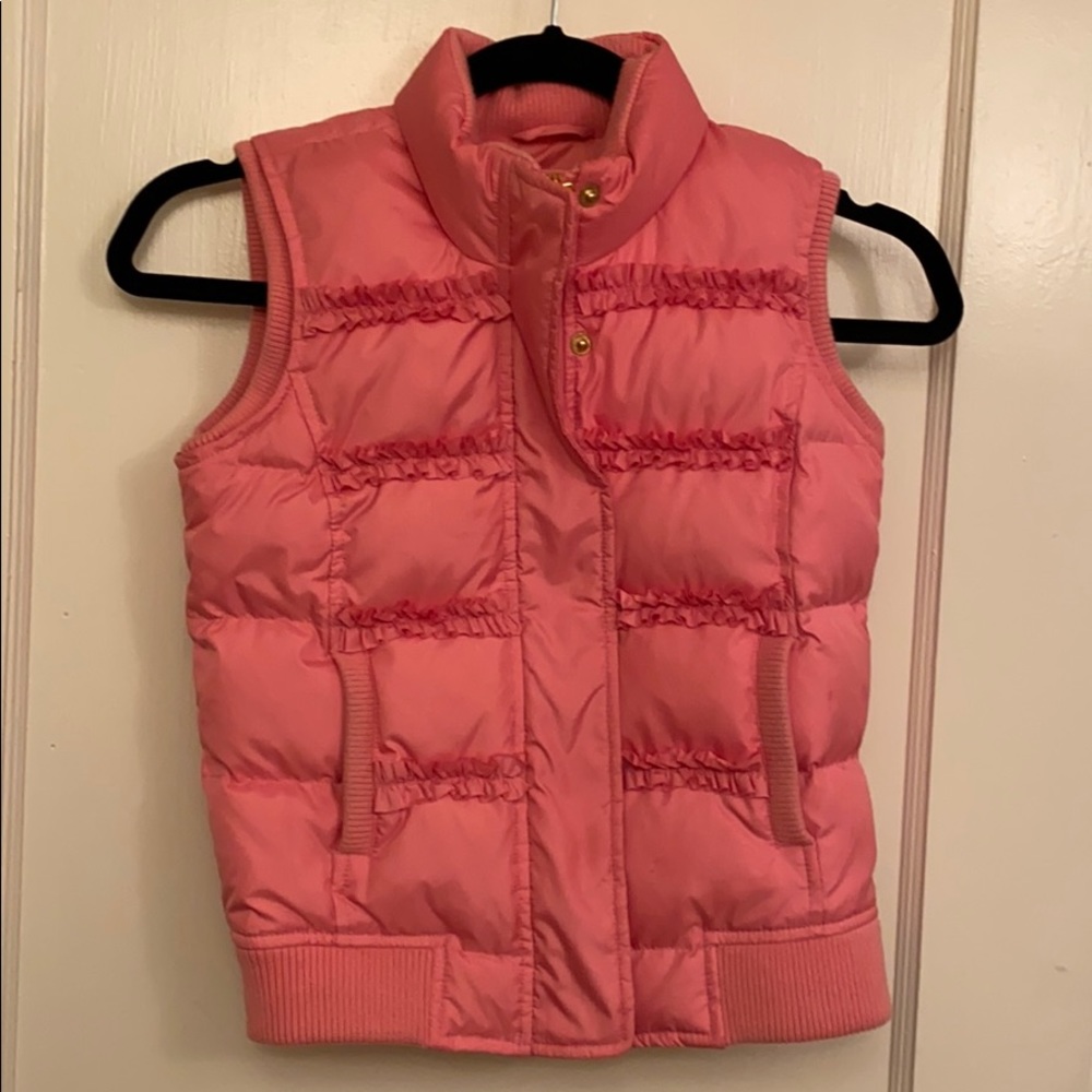 Girls Juicy Pink Puffer Vest